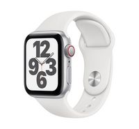 Image of Apple Watch SE GPS + Cellular, 40MM Silver Aluminium Case with White Sport Band